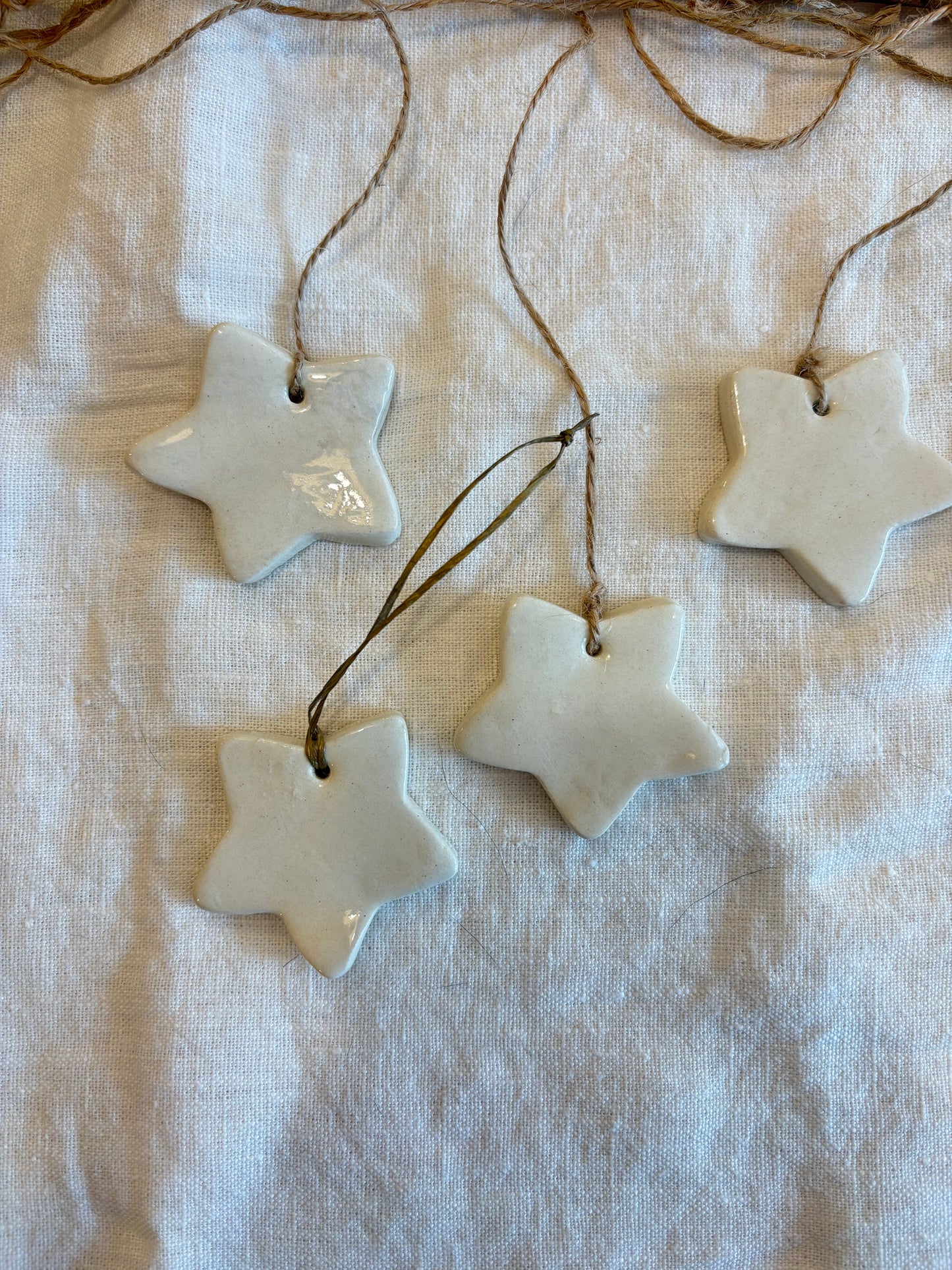 Set de Estrellas de Navidad Decorativas  - Pack 4 piezas