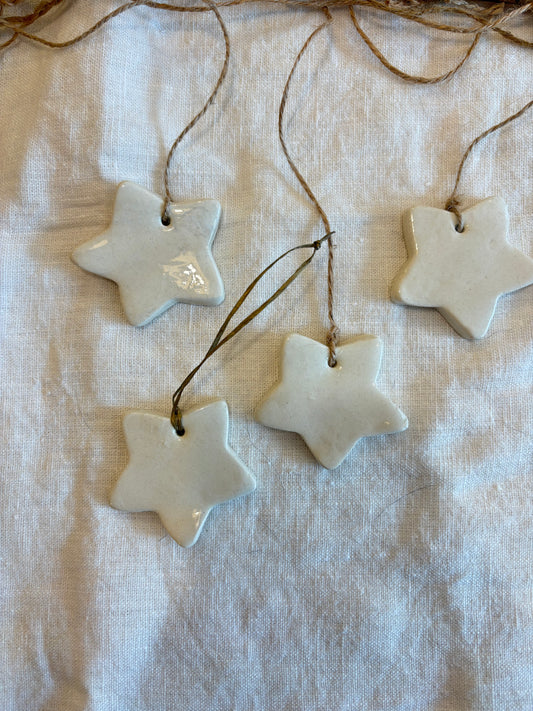 Set de Estrellas de Navidad Decorativas  - Pack 4 piezas