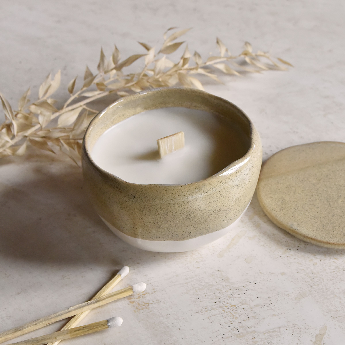 Vela ecológica de Naranja y Canela